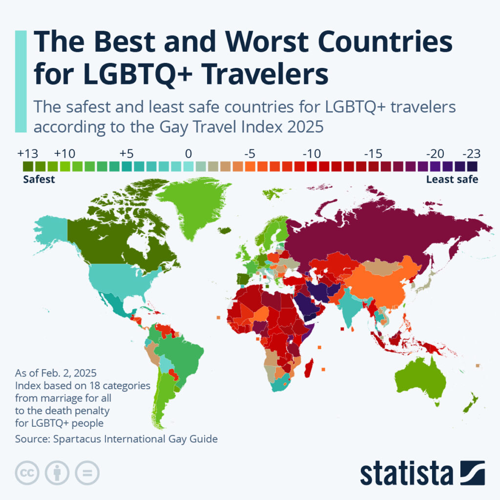 Gay Travel Index countries