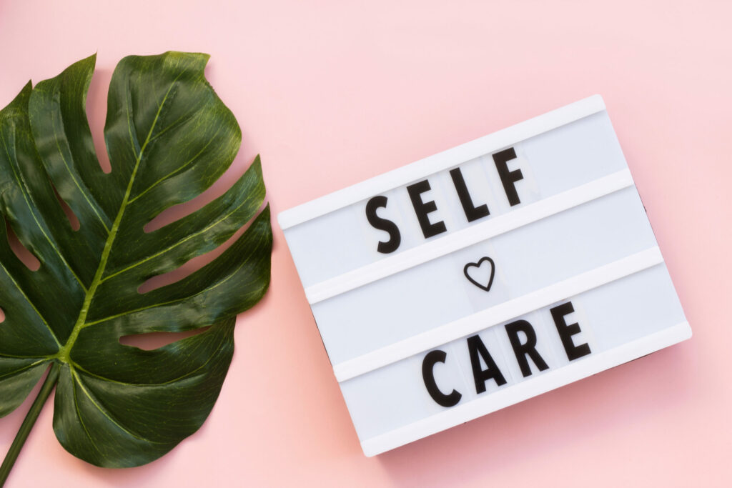 Self care starts with small moments of nature and love