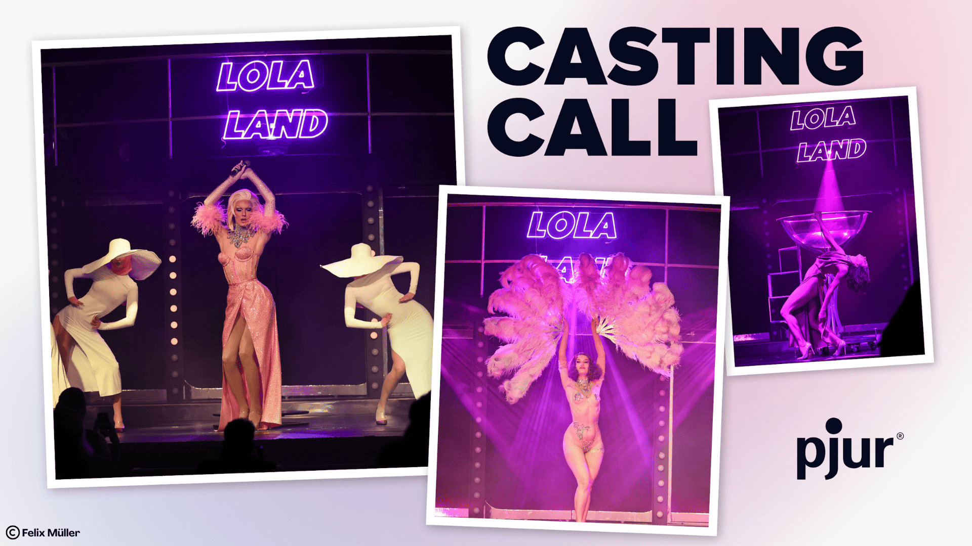 Collage for the LOLA LAND casting call
