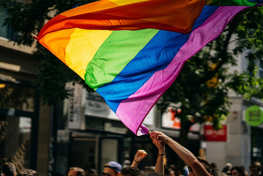 Bild einer Regenbogenflagge