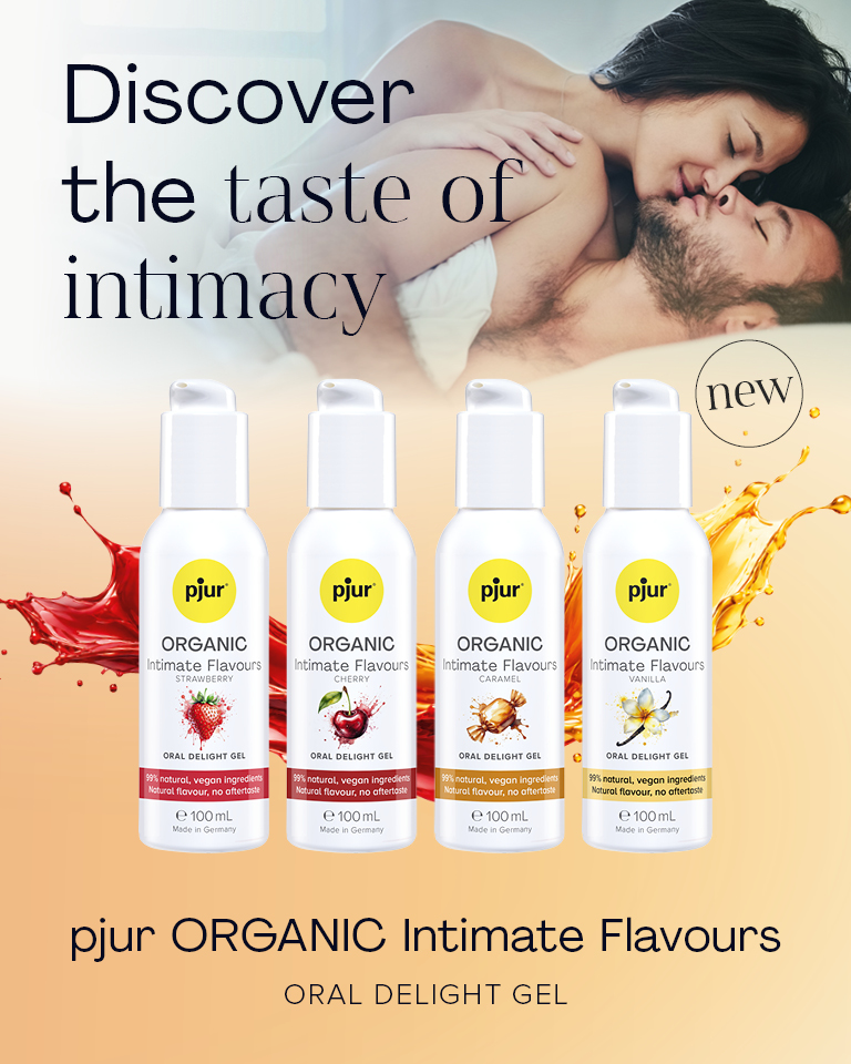 226 09 pjur Webshop HeaderBanner ORGANIC Intimate Flavours 768x960px mobil2